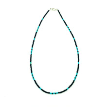 Load image into Gallery viewer, Turquoise Jet Beaded Necklace