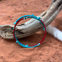 Load image into Gallery viewer, Turquoise Sands Beaded Wrap Bracelet