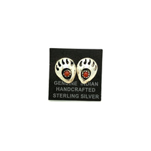 Load image into Gallery viewer, Petite Coral Bear Claw Studs