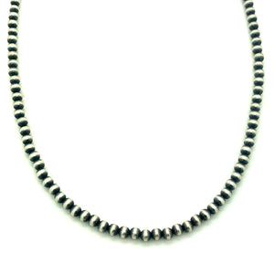 4 mm Sterling Silver Navajo Pearls