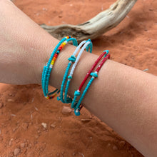 Load image into Gallery viewer, Turquoise Sands Beaded Wrap Bracelet