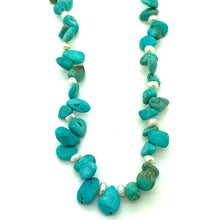 Load image into Gallery viewer, Turquoise &amp; Pearl Necklace