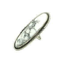 Load image into Gallery viewer, White Howlite Sky Ring