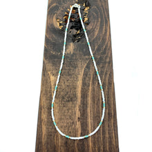 Load image into Gallery viewer, Winter Teal Beaded Necklace
