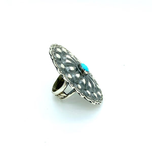 Turquoise Concho Ring